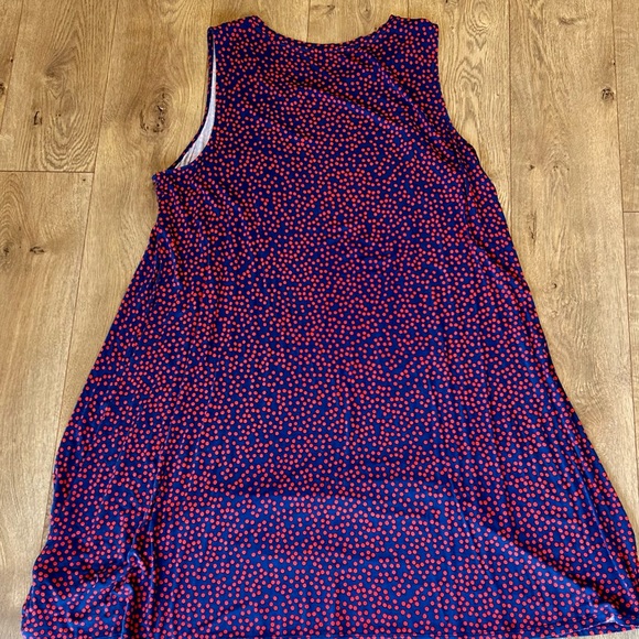 Amazon Essentials dress, sleeveless dress, size XXL, blue and red dots. #phish - Picture 3 of 6